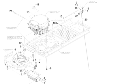 Engine Accessories Diagram and Parts List for RZT-S50KH (17ARCBDQ056)(2017) Cub Cadet Lawn Tractor